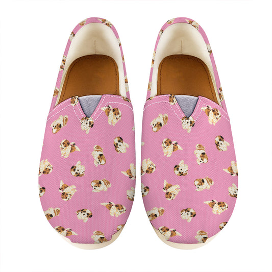 Cute Shih Tzu Pattern Print Casual Shoes