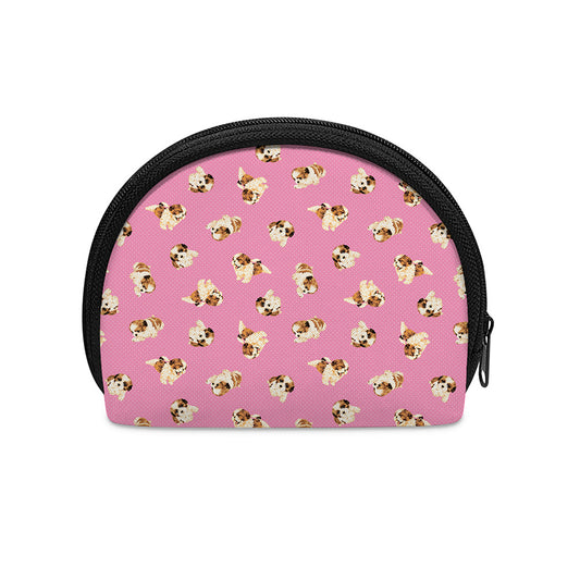 Cute Shih Tzu Pattern Print Coin Purse