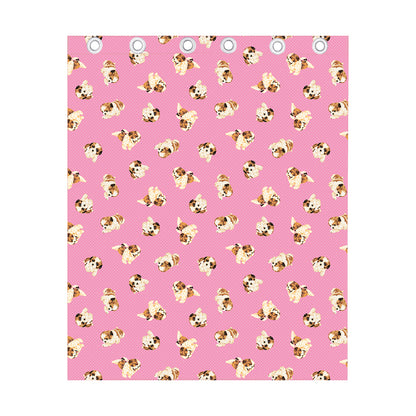Cute Shih Tzu Pattern Print Curtain