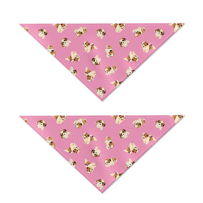 Cute Shih Tzu Pattern Print Dog Bandana