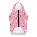 Cute Shih Tzu Pattern Print Dog Zip Up Hoodie