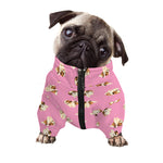 Cute Shih Tzu Pattern Print Dog Zip Up Jacket