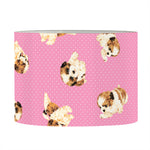Cute Shih Tzu Pattern Print Drum Lamp Shade