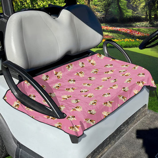 Cute Shih Tzu Pattern Print Golf Cart Seat Cover