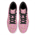 Cute Shih Tzu Pattern Print High Top Leather Sneakers