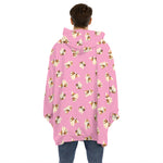 Cute Shih Tzu Pattern Print Hoodie Blanket