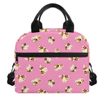 Cute Shih Tzu Pattern Print Insulated Lunch Bag