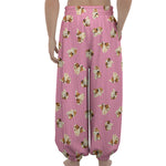 Cute Shih Tzu Pattern Print Lantern Pants