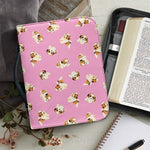Cute Shih Tzu Pattern Print Leather Bible Cover