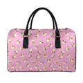 Cute Shih Tzu Pattern Print Leather Duffel Bag