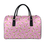Cute Shih Tzu Pattern Print Leather Duffle Bag