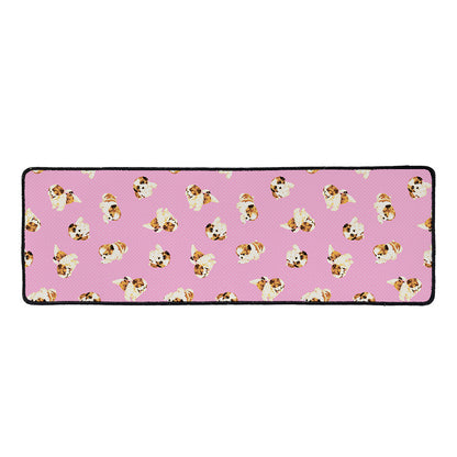 Cute Shih Tzu Pattern Print Long Kitchen Mat