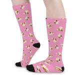 Cute Shih Tzu Pattern Print Long Socks