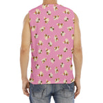 Cute Shih Tzu Pattern Print Men's Fitness Tank Top