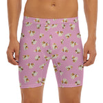 Cute Shih Tzu Pattern Print Men's Long Boxer Briefs