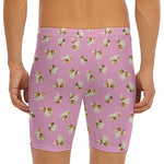 Cute Shih Tzu Pattern Print Men's Long Boxer Briefs