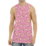 Cute Shih Tzu Pattern Print Men's Muscle Tank Top
