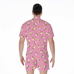 Cute Shih Tzu Pattern Print Men's Rompers