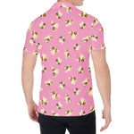 Cute Shih Tzu Pattern Print Men's Shirt