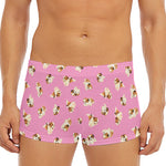 Cute Shih Tzu Pattern Print Men's Short Boxer Briefs