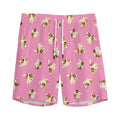 Cute Shih Tzu Pattern Print Men's Athletic Shorts