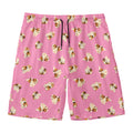 Cute Shih Tzu Pattern Print Men's Swim Trunks