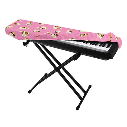 Cute Shih Tzu Pattern Print Piano Keyboard Cover
