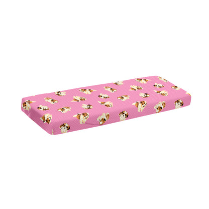 Cute Shih Tzu Pattern Print Piano Keyboard Cover