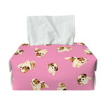 Cute Shih Tzu Pattern Print Rectangle Tissue Box Cover
