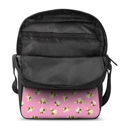 Cute Shih Tzu Pattern Print Rectangular Crossbody Bag