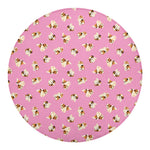 Cute Shih Tzu Pattern Print Round Blanket