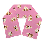 Cute Shih Tzu Pattern Print Scarf