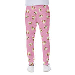 Cute Shih Tzu Pattern Print Scuba Joggers