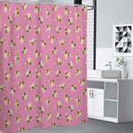 Cute Shih Tzu Pattern Print Shower Curtain