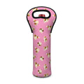 Cute Shih Tzu Pattern Print Single Neoprene Wine Tote