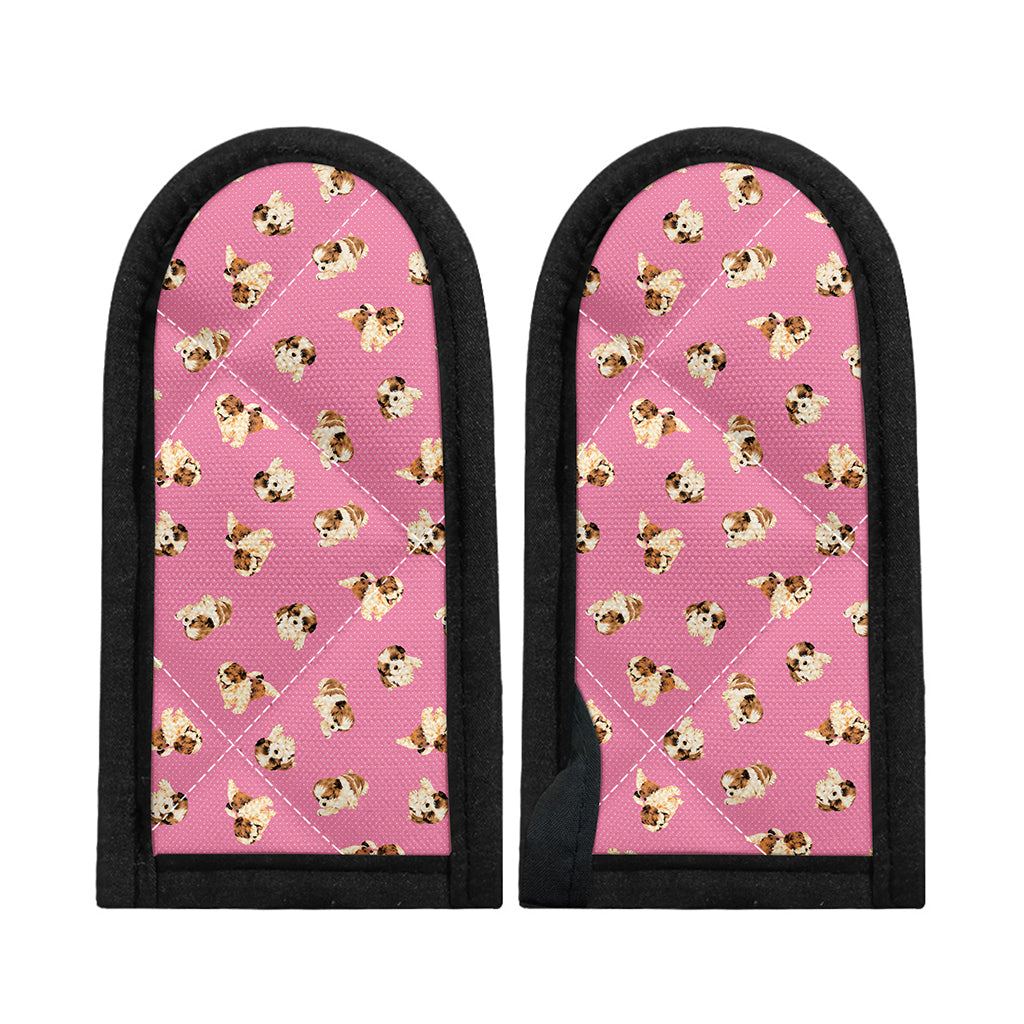 Cute Shih Tzu Pattern Print Skillet Handle Cover