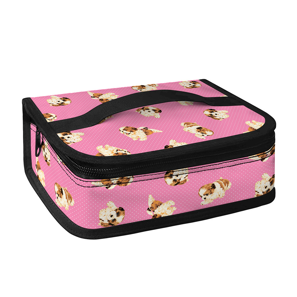 Cute Shih Tzu Pattern Print Small Lunch Bag