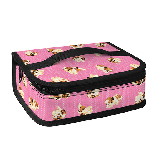 Cute Shih Tzu Pattern Print Small Lunch Bag