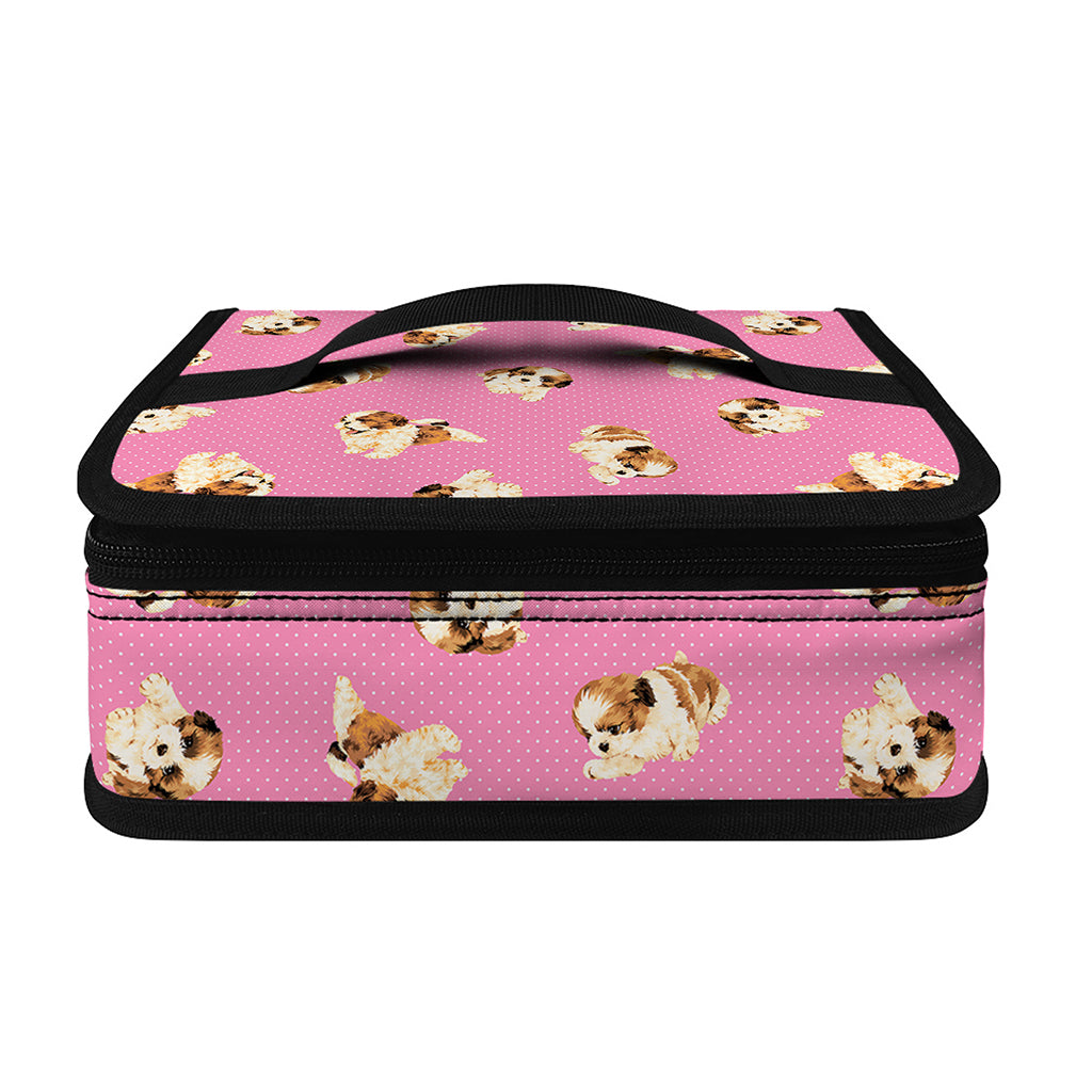 Cute Shih Tzu Pattern Print Small Lunch Bag