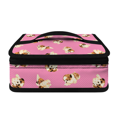 Cute Shih Tzu Pattern Print Small Lunch Bag