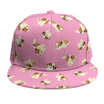 Cute Shih Tzu Pattern Print Snapback Cap