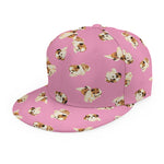Cute Shih Tzu Pattern Print Snapback Cap