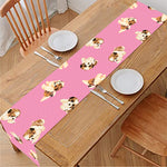Cute Shih Tzu Pattern Print Table Runner