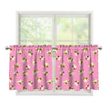 Cute Shih Tzu Pattern Print Tier Curtains