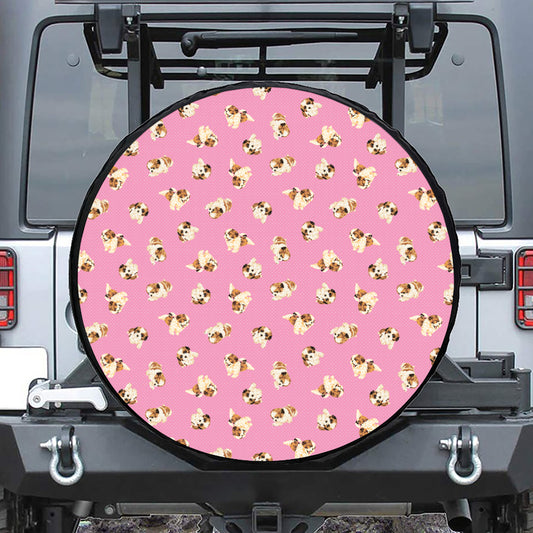 Cute Shih Tzu Pattern Print Tire Cover
