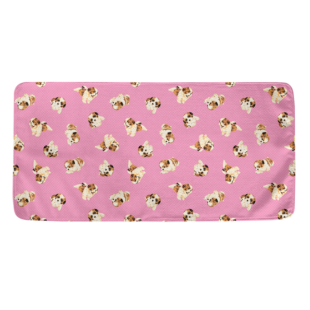 Cute Shih Tzu Pattern Print Towel