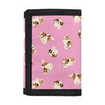 Cute Shih Tzu Pattern Print Trifold Wallet
