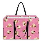 Cute Shih Tzu Pattern Print Utility Tote Bag