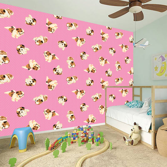 Cute Shih Tzu Pattern Print Wall Sticker
