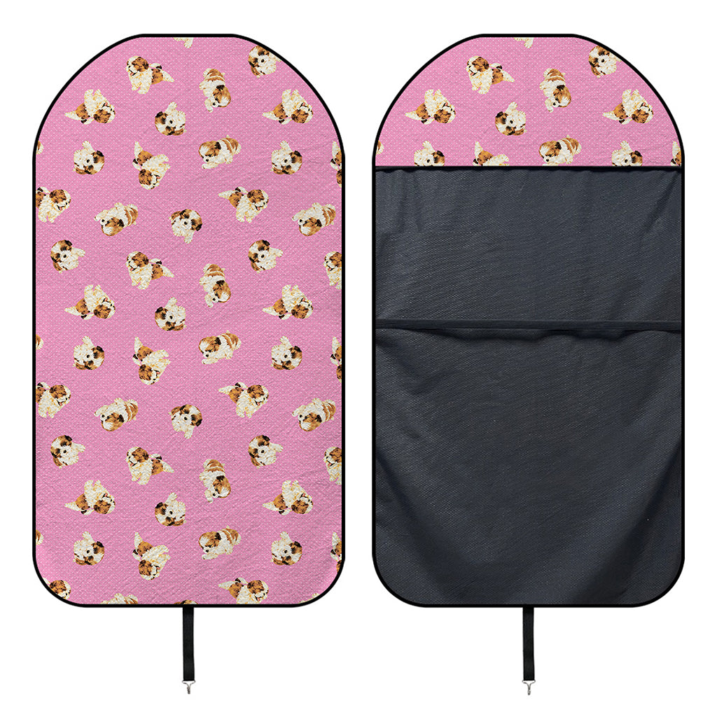 Cute Shih Tzu Pattern Print Waterproof Car Seat Cover